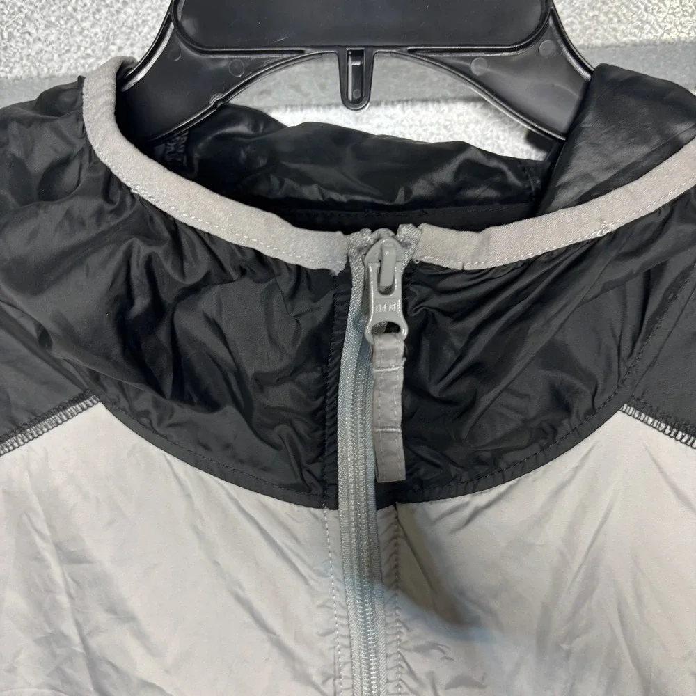 Columbia Purdue Boilermakers Windbreaker Jacket XXL Black Grey Full Zip Hooded